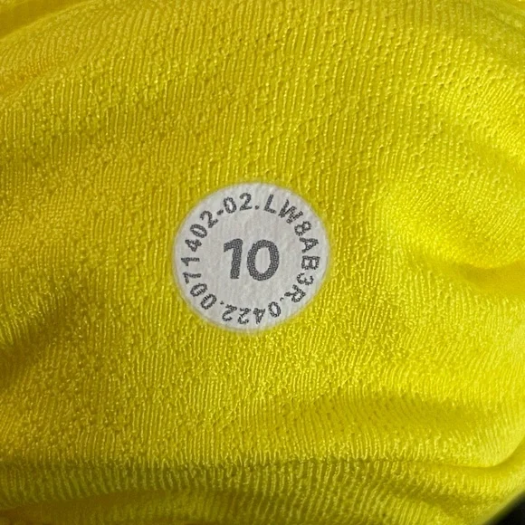 #086, Lululemon Pace Rival mid-rise skirt. Bright yellow, NWT, size 10 - Picture 3 of 5